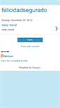 Mobile Screenshot of felicidadsegurado.blogspot.com