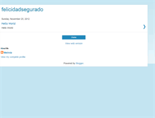 Tablet Screenshot of felicidadsegurado.blogspot.com