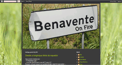 Desktop Screenshot of benaventeonfire.blogspot.com