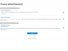 Tablet Screenshot of funnyadvertisement.blogspot.com