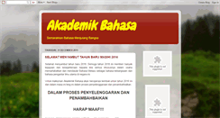 Desktop Screenshot of akademikbahasa.blogspot.com