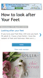 Mobile Screenshot of lookafteryourfeet.blogspot.com