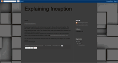 Desktop Screenshot of explaininginception.blogspot.com