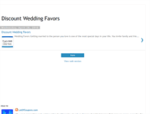 Tablet Screenshot of discountweddingfavors1.blogspot.com