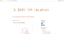 Desktop Screenshot of abookforcoloring.blogspot.com