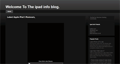Desktop Screenshot of ipad-info.blogspot.com