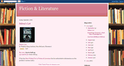 Desktop Screenshot of fictionandliterature.blogspot.com