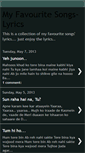Mobile Screenshot of myfavouritesongs-lyrics.blogspot.com