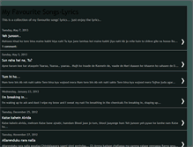 Tablet Screenshot of myfavouritesongs-lyrics.blogspot.com