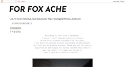 Desktop Screenshot of forfoxache.blogspot.com