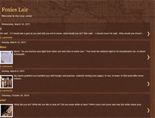 Tablet Screenshot of foxerinaslair.blogspot.com