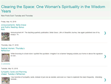 Tablet Screenshot of clearingthespace.blogspot.com