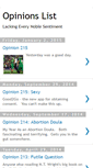 Mobile Screenshot of opinionslist.blogspot.com