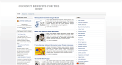 Desktop Screenshot of coconutbenefitsforthebody.blogspot.com