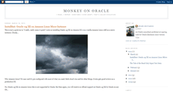 Desktop Screenshot of monkeyonoracle.blogspot.com