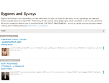 Tablet Screenshot of bygonesandbyways.blogspot.com
