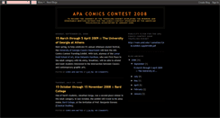 Desktop Screenshot of apacomics2008.blogspot.com