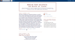 Desktop Screenshot of nohateatgate.blogspot.com