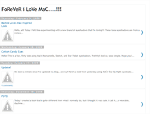 Tablet Screenshot of foreverilovemac.blogspot.com