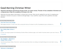 Tablet Screenshot of morningwriter.blogspot.com