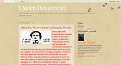 Desktop Screenshot of mortidimenticati.blogspot.com