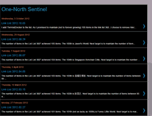 Tablet Screenshot of onenorthsentinel.blogspot.com