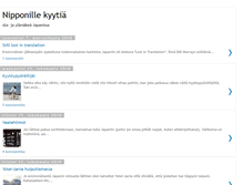 Tablet Screenshot of nipponillekyytia.blogspot.com