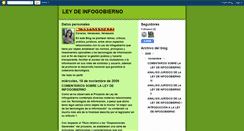 Desktop Screenshot of leydeinfogobierno.blogspot.com