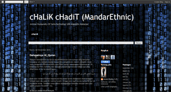 Desktop Screenshot of chalikchadit.blogspot.com