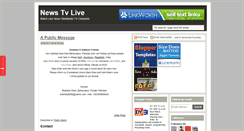 Desktop Screenshot of newstvlivechannels.blogspot.com