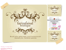 Tablet Screenshot of farizafaisalboutique.blogspot.com