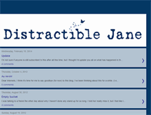 Tablet Screenshot of distractiblejane.blogspot.com