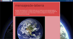 Desktop Screenshot of mensajesde-latierra.blogspot.com