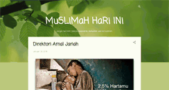 Desktop Screenshot of muslimahhariini.blogspot.com