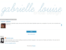 Tablet Screenshot of gabriellelouisebridal.blogspot.com