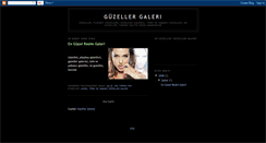 Desktop Screenshot of guzellergaleri.blogspot.com
