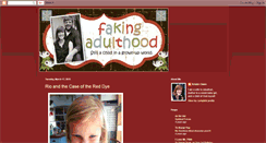 Desktop Screenshot of faking-adulthood.blogspot.com