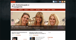 Desktop Screenshot of lrcomunicacao.blogspot.com