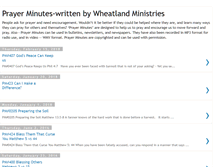 Tablet Screenshot of prayerminutes.blogspot.com