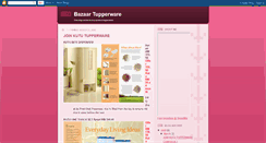 Desktop Screenshot of bazaartupperware.blogspot.com