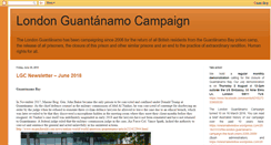 Desktop Screenshot of londonguantanamocampaign.blogspot.com