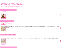 Tablet Screenshot of amandaspaperpalace.blogspot.com
