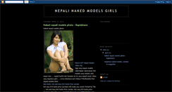 Desktop Screenshot of nacked-nepali-models.blogspot.com