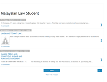 Tablet Screenshot of malaysialawstudent.blogspot.com