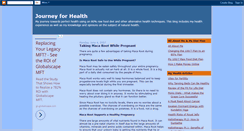 Desktop Screenshot of journeyforhealth.blogspot.com