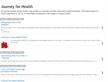 Tablet Screenshot of journeyforhealth.blogspot.com