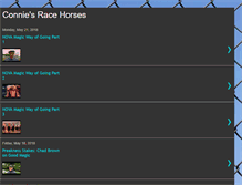 Tablet Screenshot of conniesracehorses.blogspot.com