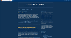 Desktop Screenshot of passport2peace.blogspot.com