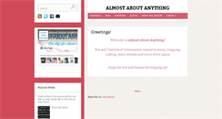 Desktop Screenshot of almost-about.blogspot.com