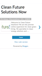Mobile Screenshot of cleanfuturesolutions.blogspot.com